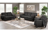 Porter Designs Penner Top Grain Leather Modern Sofa Gray 02-189C-01-3078