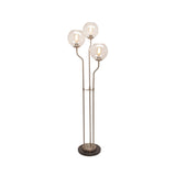 Sagebrook Home Transitional Metal/marble 53" 3 Light Floor Lamp, Silver - Kd 50605 Silver Metal