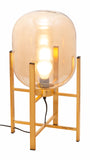 Zuo Modern Wonderwall Steel, Glass Modern Commercial Grade Table Lamp Gold Steel, Glass
