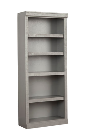 Libras 72" Bookcase in Grey - Stylish 5-Shelf Storage with Adjustable Shelves for Any Room