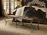 Hooker Furniture Hill Country Traditional-Formal Ozark Bed Bench in Hardwood Solids with Metal 5960-90019-MTL