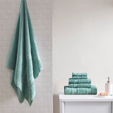 Madison Park Essentials Adrien Casual 100% Cotton Super Soft 6Pcs Towel Set MPE73-788