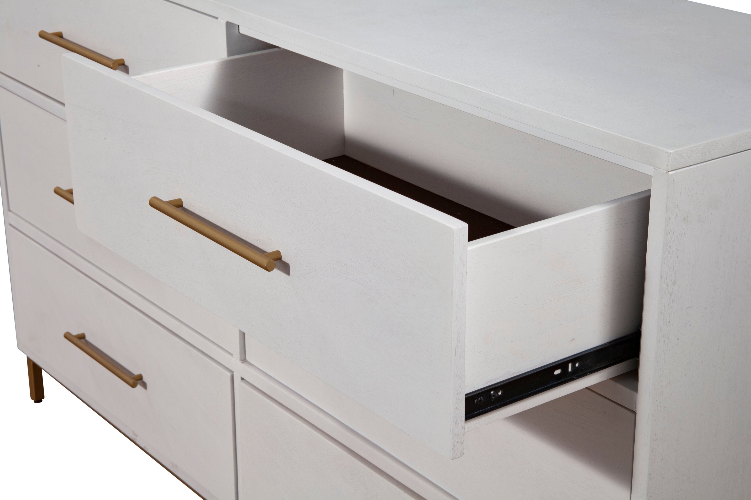 Madelyn White 6-Drawer Dresser - Thumbnail 3