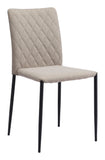 Harve 100% Polyester, Plywood, Steel Modern Commercial Grade Dining Chair Set - Set of 2