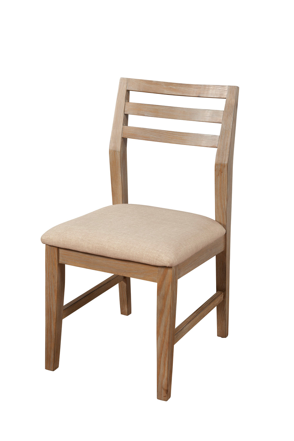 Alpine Furniture Aiden Set of 2 Side Chairs 3348-02 Weathered Natural Solid Pine and Plywood 18.5 x 21 x 35