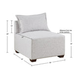 INK+IVY Molly Modern/Contemporary Modular Armless Chair   II100-0506