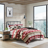 Woolrich Tunbridge Lodge/Cabin 100% Polyester Tunbridge Print Sherpa Comforter Set WR10-3858
