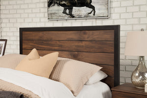 Weston Queen Headboard - Artisan Mahogany & Rustic Pine Design with Two-Tone Finish for Timeless Elegance