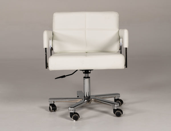 VIG Furniture Modrest Craig Modern White Bonded Leather Office Chair VGVCA508-WHT