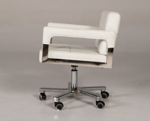 VIG Furniture Modrest Craig Modern White Bonded Leather Office Chair VGVCA508-WHT