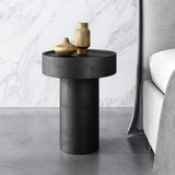 Zuo Modern Watson Mango Wood Modern Commercial Grade Side Table Black Mango Wood