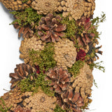 18.5" Pine Cone Unlit Artificial Christmas Wreath, Natural