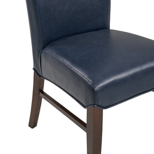 Milton Bonded Leather Dining Chairs - Set of 2, Stylish Accent Chairs for Modern Home Decor