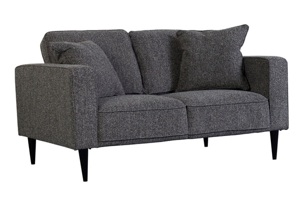 Porter Designs Keaton Upholstered Modern Loveseat Gray 01-33C-02-5401