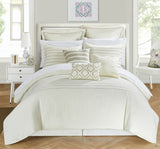 Brenton Beige King 9pc Comforter Set