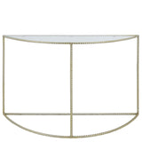 Sagebrook Home Contemporary Metal 30"h Rope Console Table, Gold 15243-02 Gold Iron