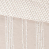 Kara Global Inspired 100% Cotton Jacquard Duvet Cover Set Blush King/Cal King: 104"W x 92"L / 20"W x 36"L (2)