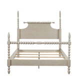 Beckett Traditional King Bed in Natural Finish