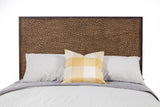 Alpine Furniture Brown Pearl Queen Headboard, Brown Bronze 1859-01Q-HB Brown Bronze Mahogany Solids & Veneer 64 x 3 x 54