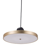 Zuo Modern Mozu Steel Modern Commercial Grade Ceiling Lamp Gold, Black Steel