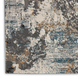 Nourison Ludlow LDW01 Contemporary Machine Made Power-loomed Indoor only Area Rug Grey/Multi 7'10" x 9'10" 99446783486