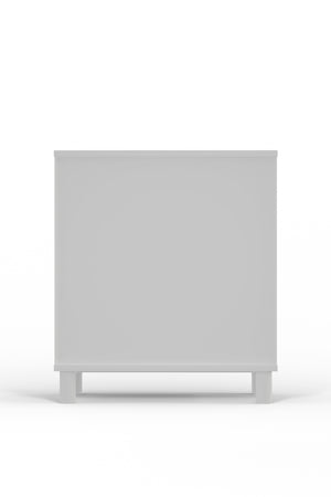 Alpine Furniture Stapleton 3 Drawer Small Chest, White 2090-04 White Mahogany Solids & Veneer 30 x 20 x 34