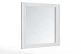 Alpine Furniture Stapleton Mirror, White 2090-06 White Mahogany Solids & Veneer 40 x 2 x 37