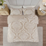 Viola Shabby Chic 100% Cotton Tufted Comforter Set