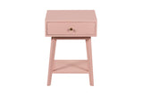 Porter Designs Capri Solid Wood Modern Nightstand Pink 04-108-04-6845