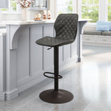 Zuo Modern Seth 100% Polyurethane, Plywood, Steel Modern Commercial Grade Barstool Vintage Gray, Dark Bronze 100% Polyurethane, Plywood, Steel