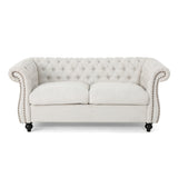 Somerville Traditional Chesterfield Loveseat Sofa