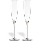 Rosy Glow™ 2-Piece Champagne Flute Set