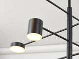 Bethel Black LED Chandelier in Metal