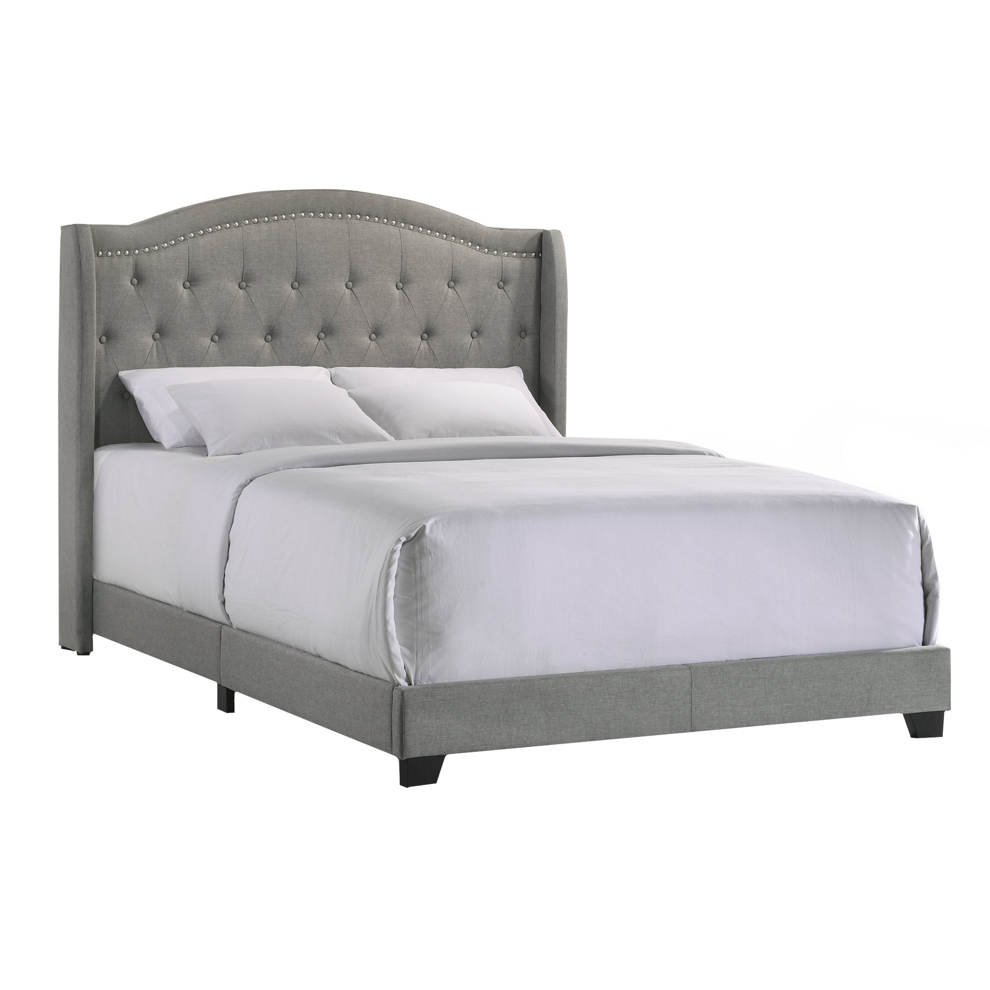 Rhyan Traditional Upholstered Queen Bed