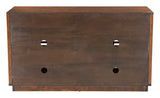 Zuo Modern Linea Acacia Wood Mid Century Commercial Grade Credenza Walnut Acacia Wood