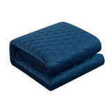 Wafa Blue Queen 3pc Quilt Set