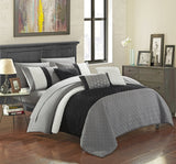 Osnat Grey King 10pc Comforter Set