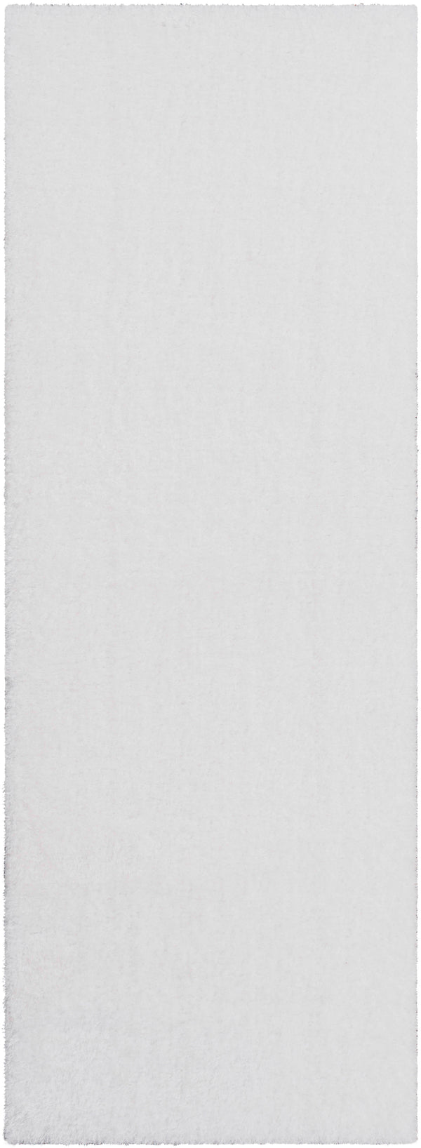 Alaska Shag AAS-2301 Modern Polyester Rug AAS2301-2773 White 100% Polyester 2'7" x 7'3"