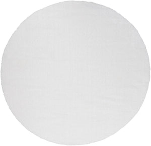 Alaska Shag AAS-2301 Modern Polyester Rug AAS2301-710RD White 100% Polyester 7'10" Round