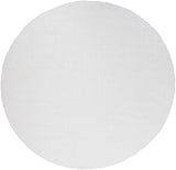 Alaska Shag AAS-2301 Modern Polyester Rug AAS2301-710RD White 100% Polyester 7'10" Round