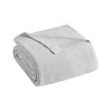 Bree Knit Casual 100% Acrylic Knitted Blanket in Grey