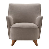 Contemporary Club Accent Arm Chair, Beige Kd