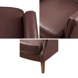 Madison Park Annika Traditional Faux Leather Accent Arm Chair   MP100-1225