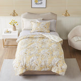 Gracelyn Casual Paisley Print 6 Piece Comforter Set with Sheets