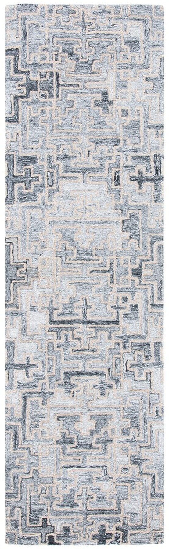 Abstract Hand Tufted Contemporary Rug in 80% Polyester & 20% Wool - Soft, Stylish, and Durable Design