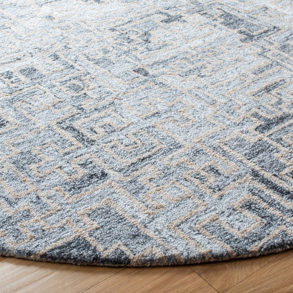 Abstract Hand Tufted Contemporary Rug in 80% Polyester & 20% Wool - Soft, Stylish, and Durable Design