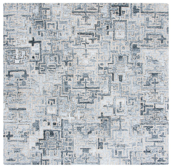 Abstract Hand Tufted Contemporary Rug in 80% Polyester & 20% Wool - Soft, Stylish, and Durable Design