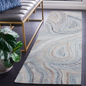 Safavieh Abstract 147 Hand Tufted 90% Polyester/10% Wool Contemporary Rug ABT147M-8