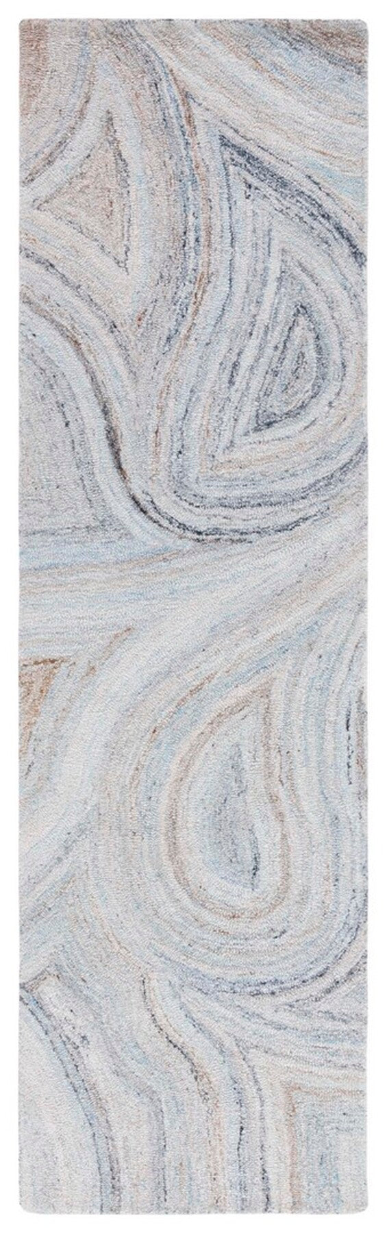 Safavieh Abstract 147 Hand Tufted 90% Polyester/10% Wool Contemporary Rug ABT147M-8