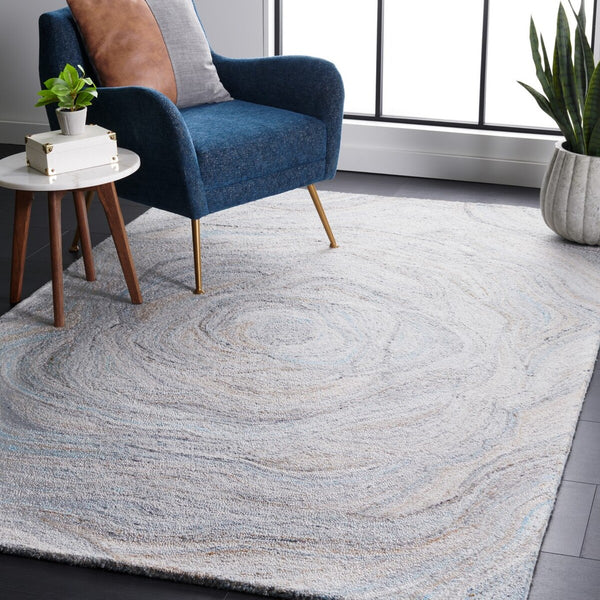 Safavieh Abstract 148 Hand Tufted 90% Polyester/10% Wool Contemporary Rug ABT148M-8